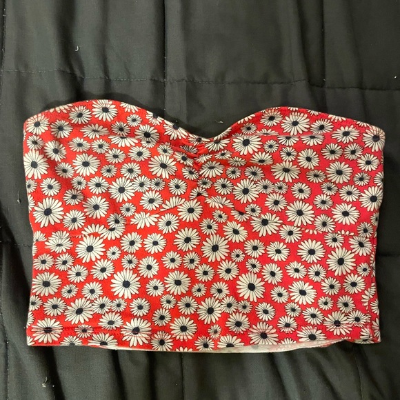 Floral tube crop top - Picture 2 of 3